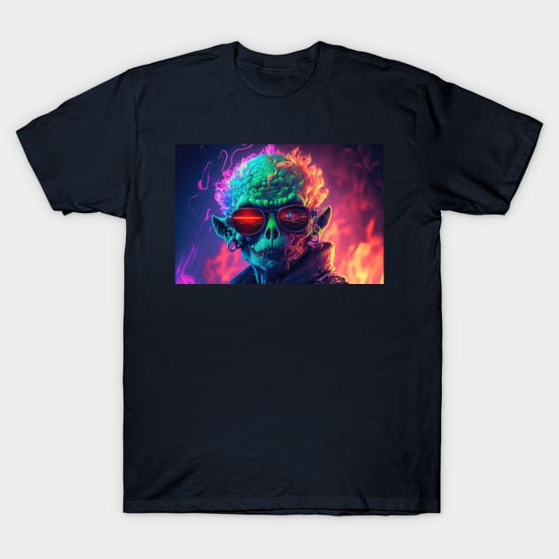 When Aliens Hear Music From 1975 T-Shirt by JoeBurgett